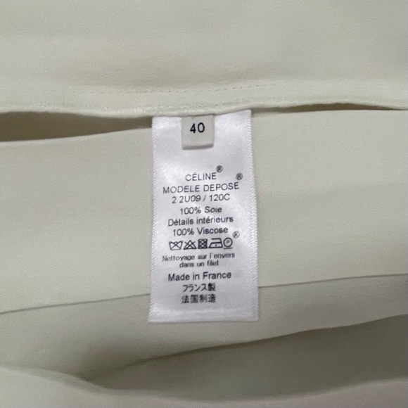 CÉLINE ETCHING PRINT SILK MIDI PLEATED WRAP SKIRT SIZE 40 BY PHOEBE PHILO - Picture 6 of 11